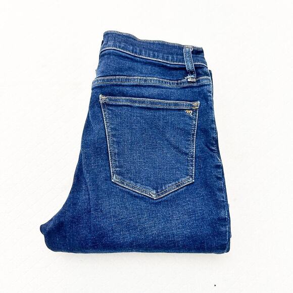 Madewell Skinny Flare Dark Wash Denim Jeans Zip Fly Size 28 Petite - Picture 1 of 8
